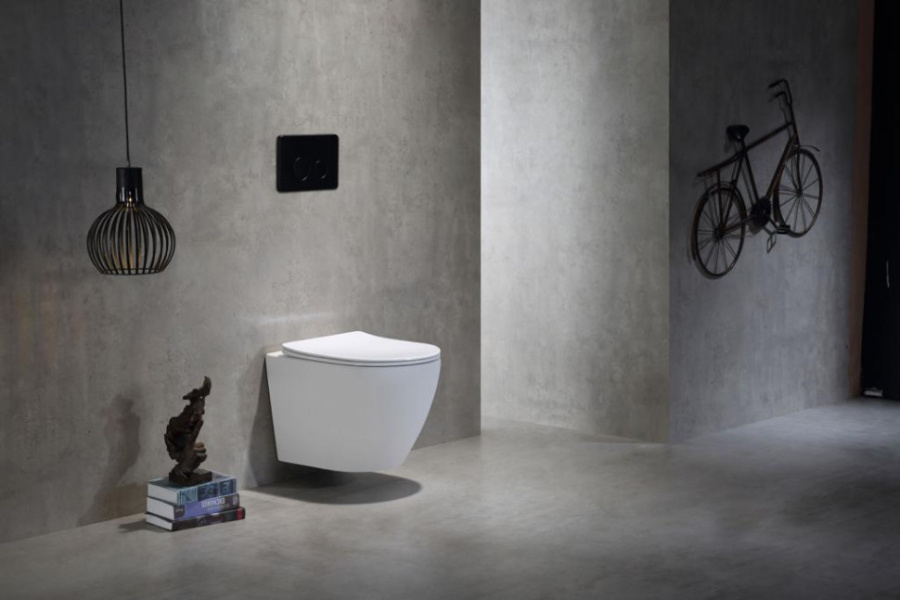 Унитаз подвесной Ceramalux N белый TR2196 (детальная фотография), подвесные, встраиваемые