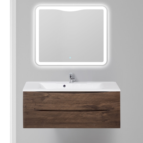 Тумба под раковину подвесная BelBagno Marino 120 см rovere moro MARINO-1200-2C-SO-RW-P (детальная фотография), в наличии