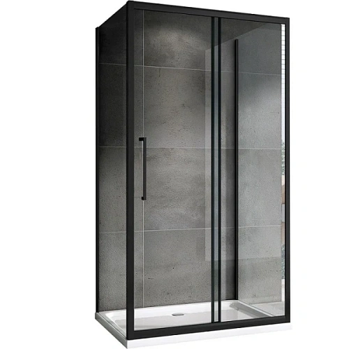 Душевой уголок Abber Schwarzer Diamant 150х80 см без поддона - фото 2