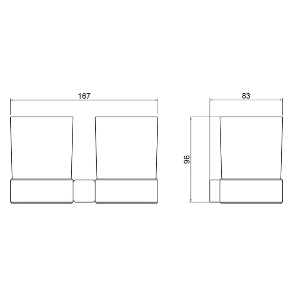 Стакан для ванной Timo Selene черный 14034/03 (детальная фотография), современные, hi-tech