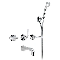 Смеситель для ванны, полированный никель, Nicolazzi Teide