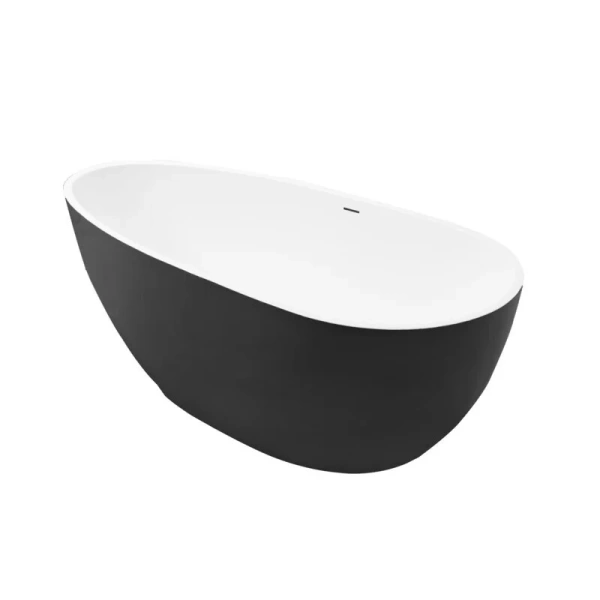 Ванна акриловая Grossman Fly 170x80 см черная матовая GR-1102MB (детальная фотография)