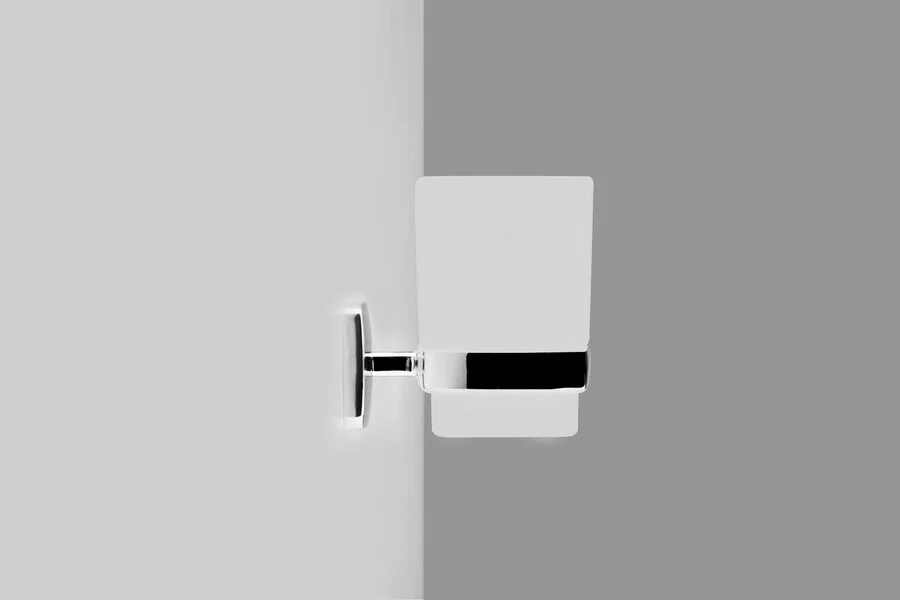 Стеклянный стакан AM.PM Gem хром A9034300 (детальная фотография), настенные