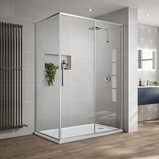 Душевой уголок Vincea Slim-U VSR-2SU9012CL 120х90 см стекло прозрачное