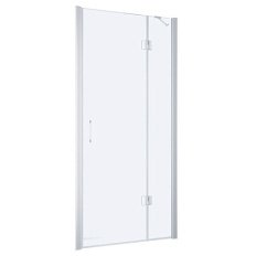 Душевая дверь профиль матовый хром стекло прозрачное Vegas-glass