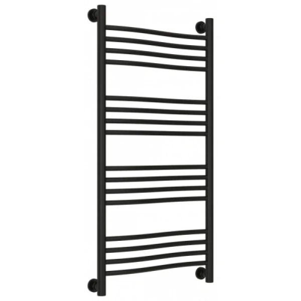 Полотенцесушитель водяной Сунержа Флюид+ 50х100 см черный матовый 31-0222-1050 (детальная фотография)