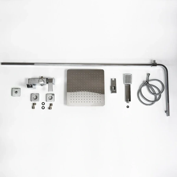 Душевая стойка Lemark Unit хром LM4562C (детальная фотография), рычажные