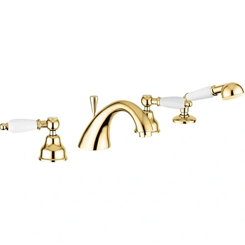 Смеситель для ванны, золото, Emmevi Deco Ceramic - фото 4