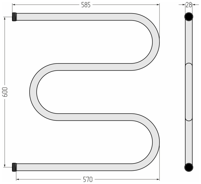 Схема (детальная фотография), м образные