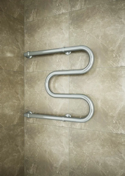 Полотенцесушитель водяной Terminus М-образный БШ 40х50 см из нержавеющей стали 4620768881466 (детальная фотография), современные, hi-tech