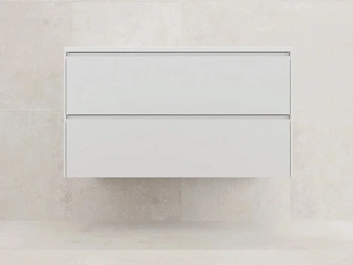 Тумба под раковину подвесная Style Line Лима 100 см белая матовая - фото 3