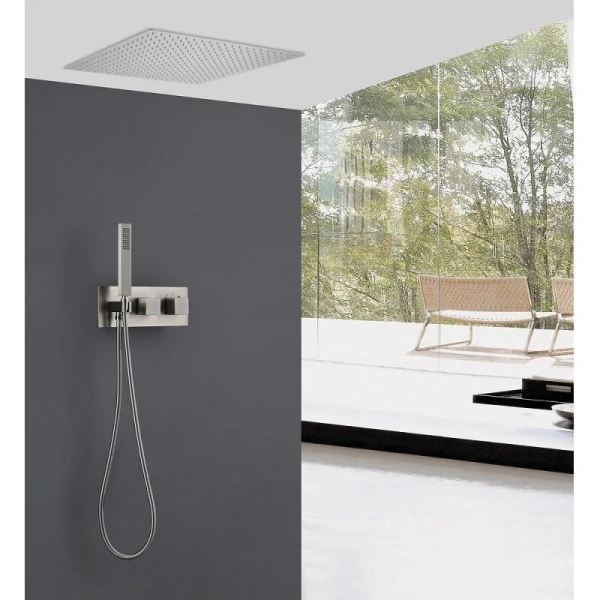 Душевой комплект Abber Daheim сатин AF8255SP (детальная фотография), душевые комплекты, наборы