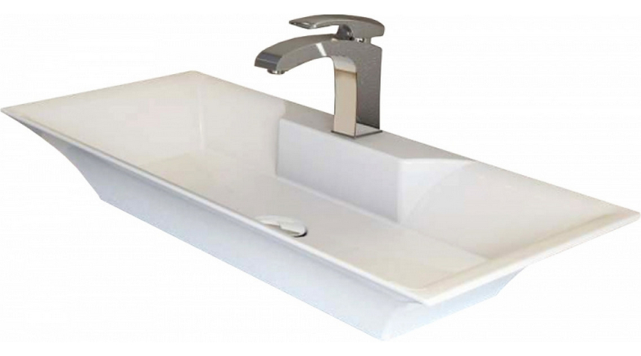 Раковина La Beaute Savoie на столешницу, белая 80см T100S01 (детальная фотография)