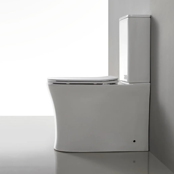 Унитаз компакт Ceruttispa Marmolada белый CT7777 (детальная фотография), напольные