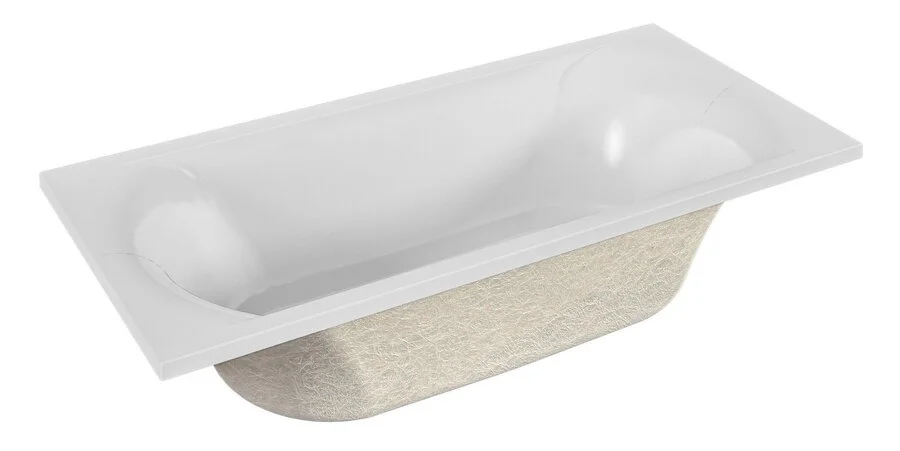 Ванна акриловая 1Marka Esma MG 01эсм1880, 180 x 80 см, белый (детальная фотография), без гидромассажа