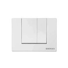 Клавиша смыва BERGES Novum S1 белая