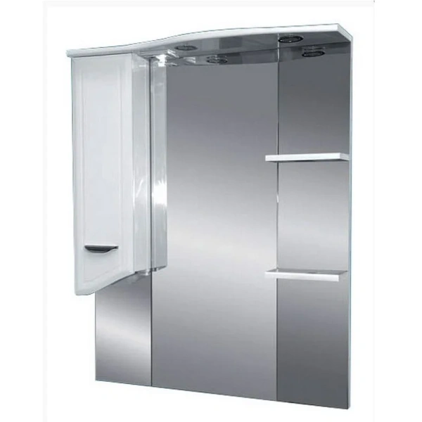 Зеркальный шкаф, шкафчик слева, Misty Дрея Э-ДРе02085-01СВЛ (детальная фотография)