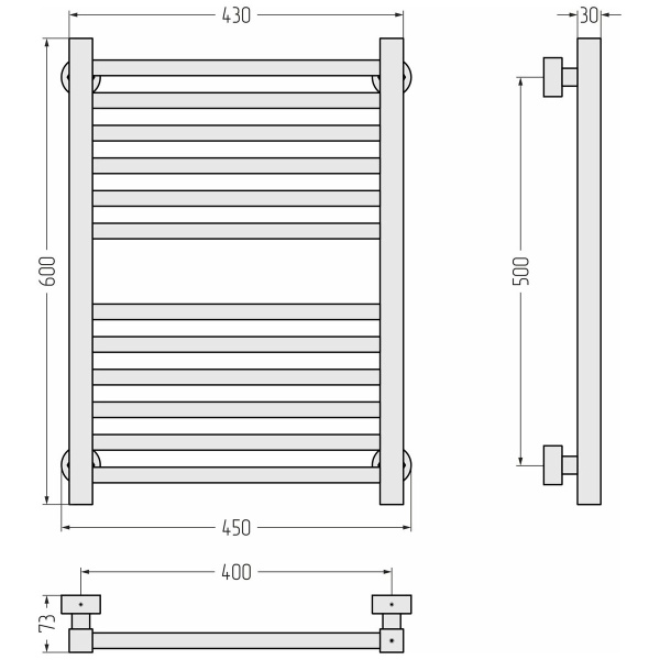 Схема (детальная фотография), матовый хром