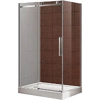 Душевой уголок Cezares Stylus M 140х80 см профиль хром
