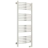 Полотенцесушитель электрический правый, цвет без покрытия перемычка выгнутая Сунержа Богема 2.0 1200х500