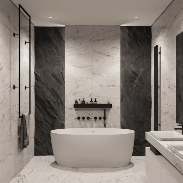 Ванна акриловая Corpa Nera Bosso CN130101, 170 х 76 см, белый матовый (детальная фотография), отдельностоящие