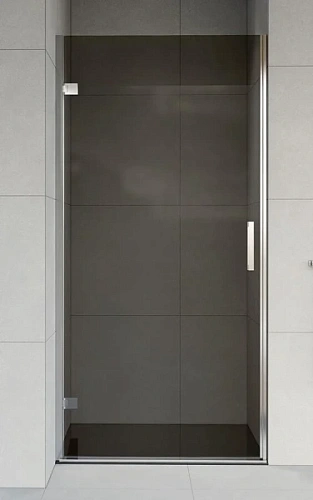 Душевая дверь в нишу Vincea Flex 90 см профиль хром, стекло тонированное - фото 2