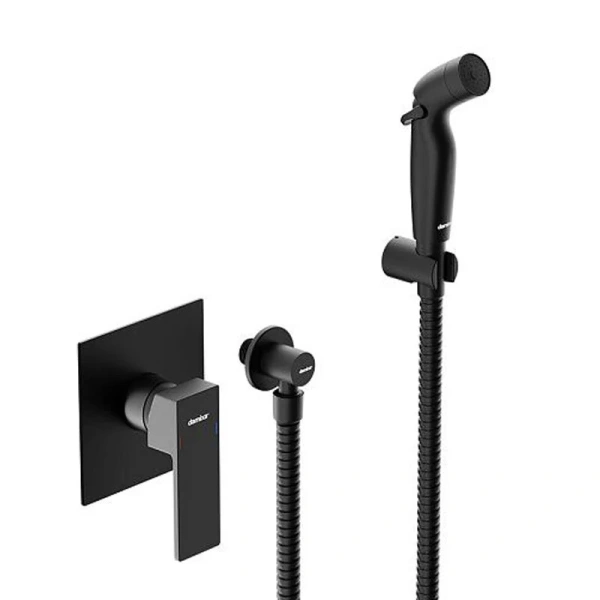 Гигиенический душ со смесителем Damixa Gala черный матовый 537510300 (детальная фотография)