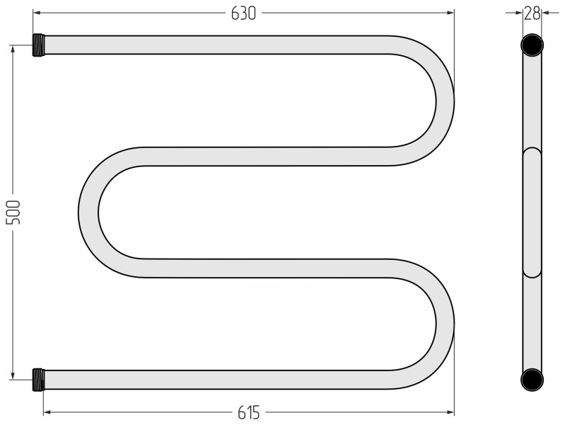 Схема (детальная фотография), м образные