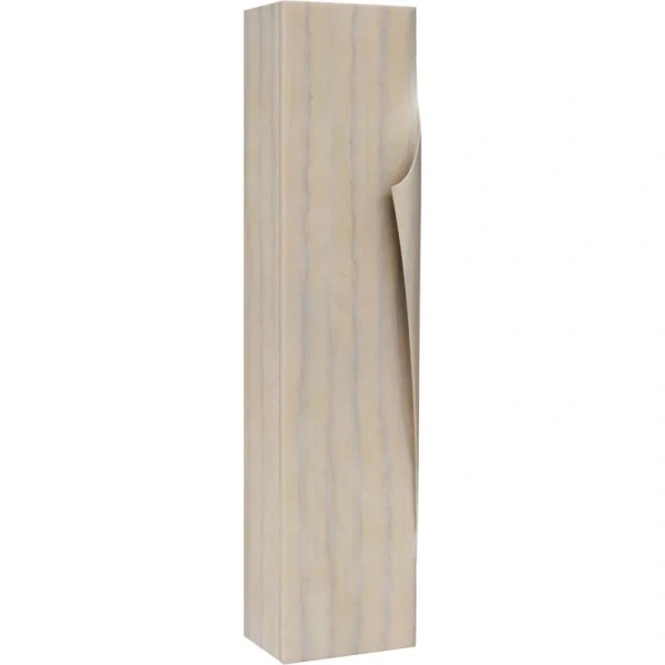 Шкаф-пенал подвесной, цвет светлое дерево, Aqwella Clarberg Papyrus Wood 100 Pap-w.05.35/LIGHT (детальная фотография)