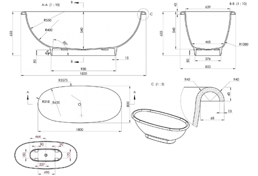 Схема (детальная фотография), овальные