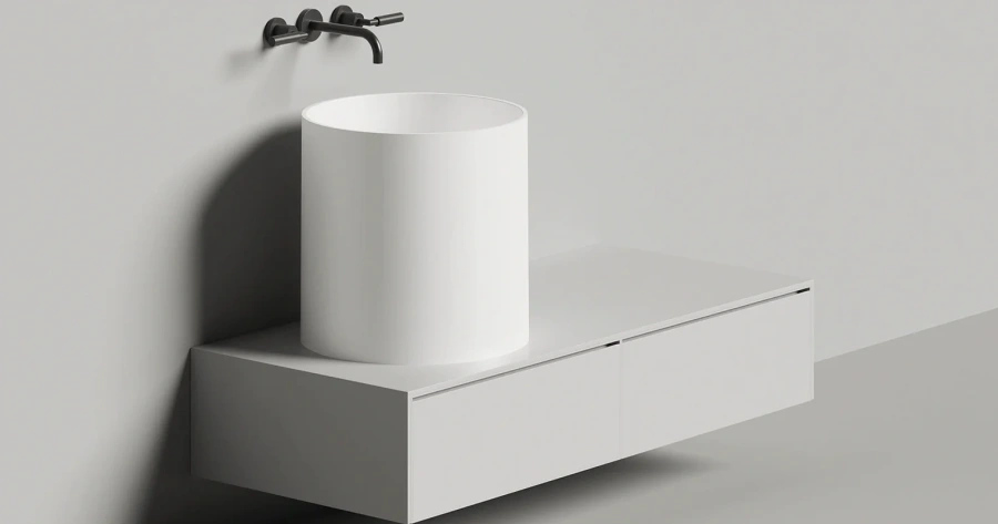 Раковина Salini Armonia 04 46 см белый глянцевый 130118G (детальная фотография), белые