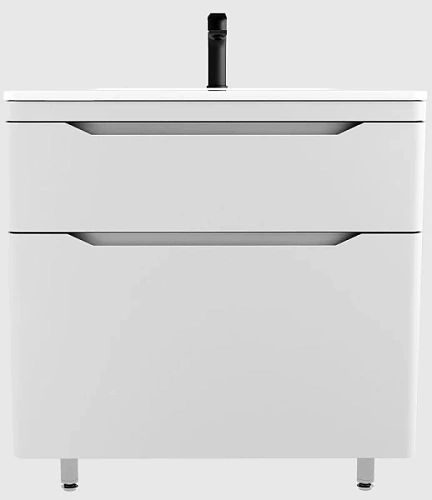 Тумба под раковину напольная Style Line Марелла Люкс Plus 80 см белый матовый антискрейтч - фото 6