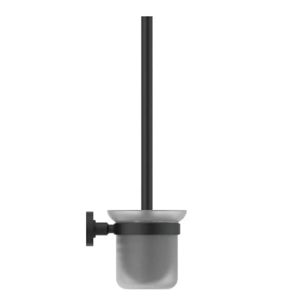 Ершик Ideal Standard Iom черный шелк A9119XG (детальная фотография), металлические, стеклянные