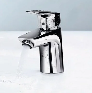 Смеситель для раковины Hansgrohe Logis 71077 однорычажный (детальная фотография), современные, hi-tech