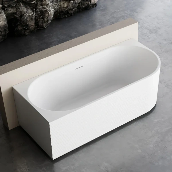 Ванна акриловая Abber AB9438-1.7 170x80 см белая (детальная фотография), акриловые