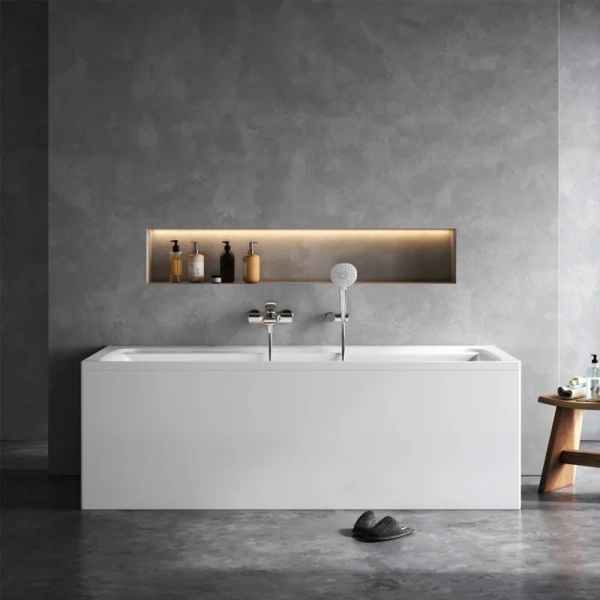 Ванна акриловая Am.Pm Inspire 2.0 W52A-180-080W-A 180х80 см прямоугольная (детальная фотография), 180x80 см