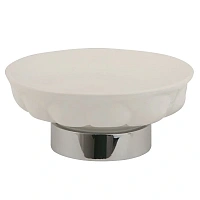 Мыльница Migliore Olivia белая керамика, хром