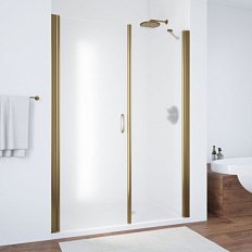 Душевая дверь профиль бронза стекло сатин Vegas-glass