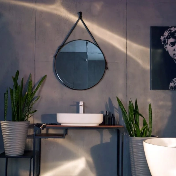 Раковина Montebianco Conca 54 см белая матовая 12020 (детальная фотография), в форме чаши, круглой формы