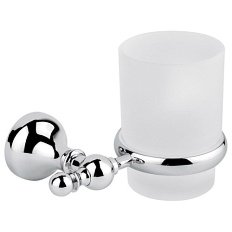 Стакан для ванны настенный на латунной подставке Emmevi DC002