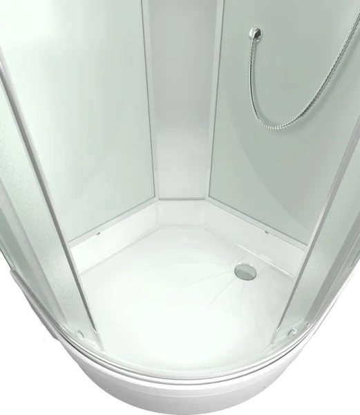 Душевая кабина Erlit Comfort ER350926-С 90х90 см без гидромассажа (детальная фотография), с раздвижными дверьми