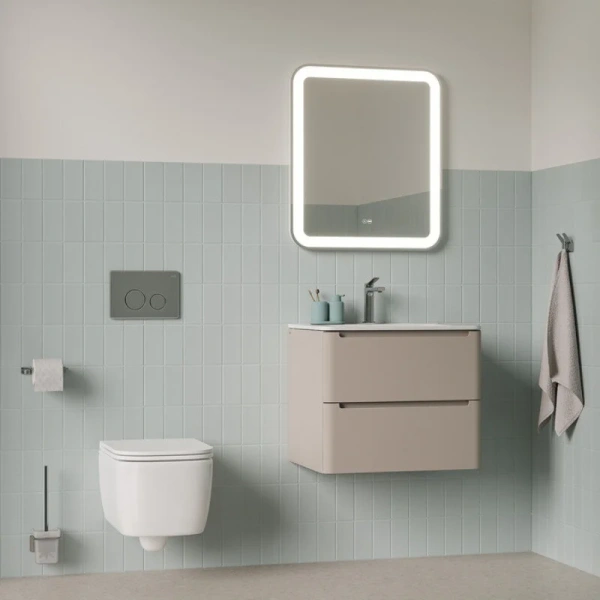 Унитаз подвесной IDDIS Bridge белый BRIRNSEi25 (детальная фотография), современные, hi-tech, прямоугольные