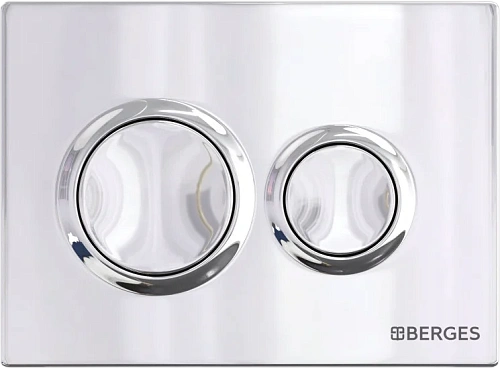 Клавиша смыва Berges Novum O3 хром глянец - фото 3