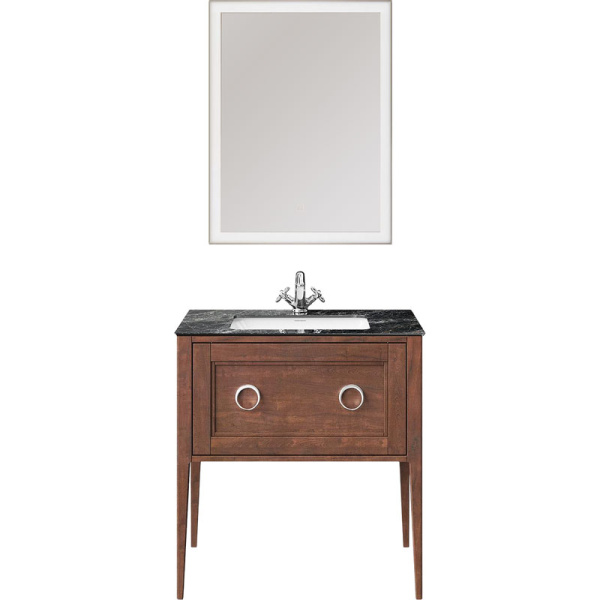 Тумба под раковину напольная Kerama Marazzi Plaza Classic 80 см орех матовый PL.CN.80.1\NUT.M (детальная фотография), в наличии