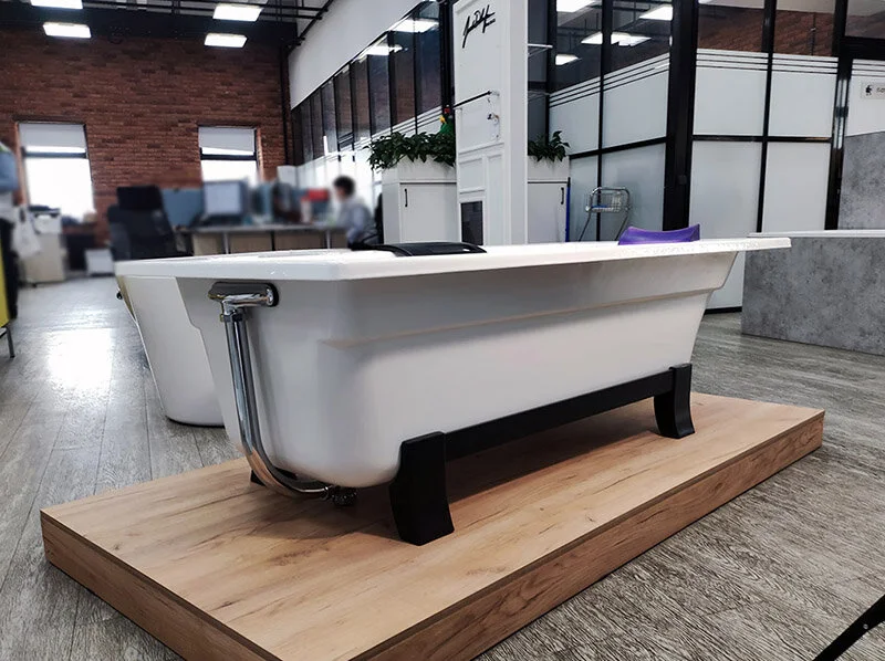 Ванна чугунная Jacob Delafon Archer 170х80 см с антискользящим покрытием E6D907-0 (детальная фотография), белые