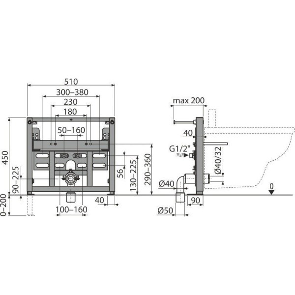 Схема (детальная фотография), для биде