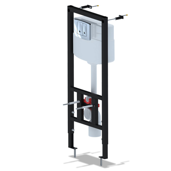 Инсталляция для унитаза АНИ Пласт с клавишей хром глянец WCP1111 (детальная фотография)
