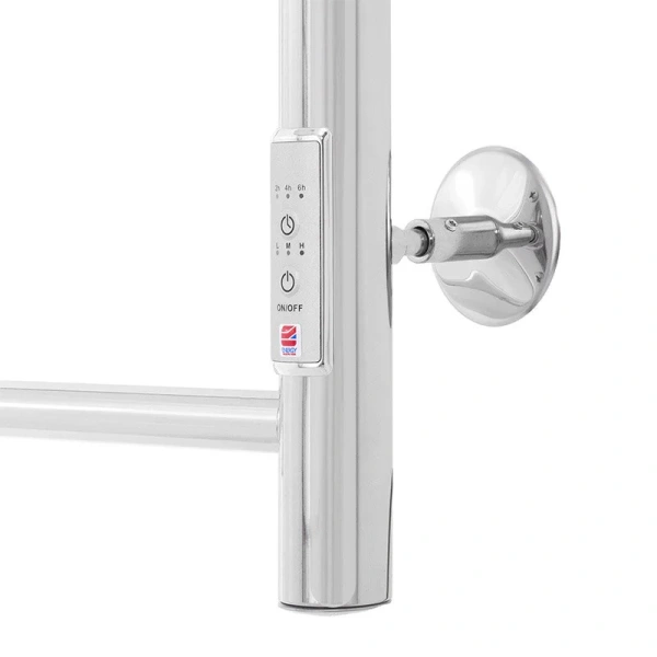 Полотенцесушитель электрический Energy Round Modus 50x80 см хром EETRROUNDM805000000 (детальная фотография), электрические с наружной вилкой, электрические скрытого подключения, правое подключение