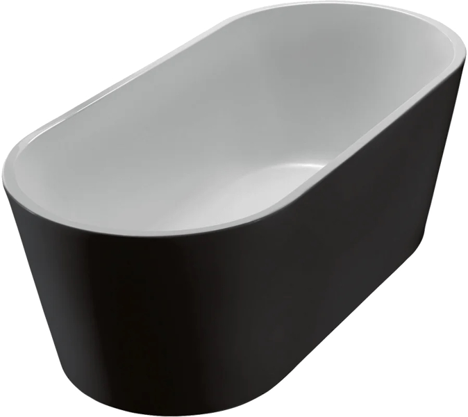 Ванна акриловая BelBagno 170х80 см отдельностоящая, черный глянец BB71-1700-NERO (детальная фотография)