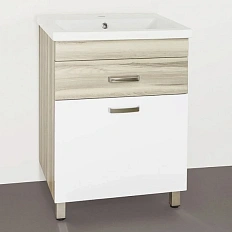 Тумба под раковину напольная Style Line Ориноко 60 см белая/ориноко